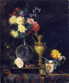 Massimo d’Azeglio – Natura morta con fiori e oggetti